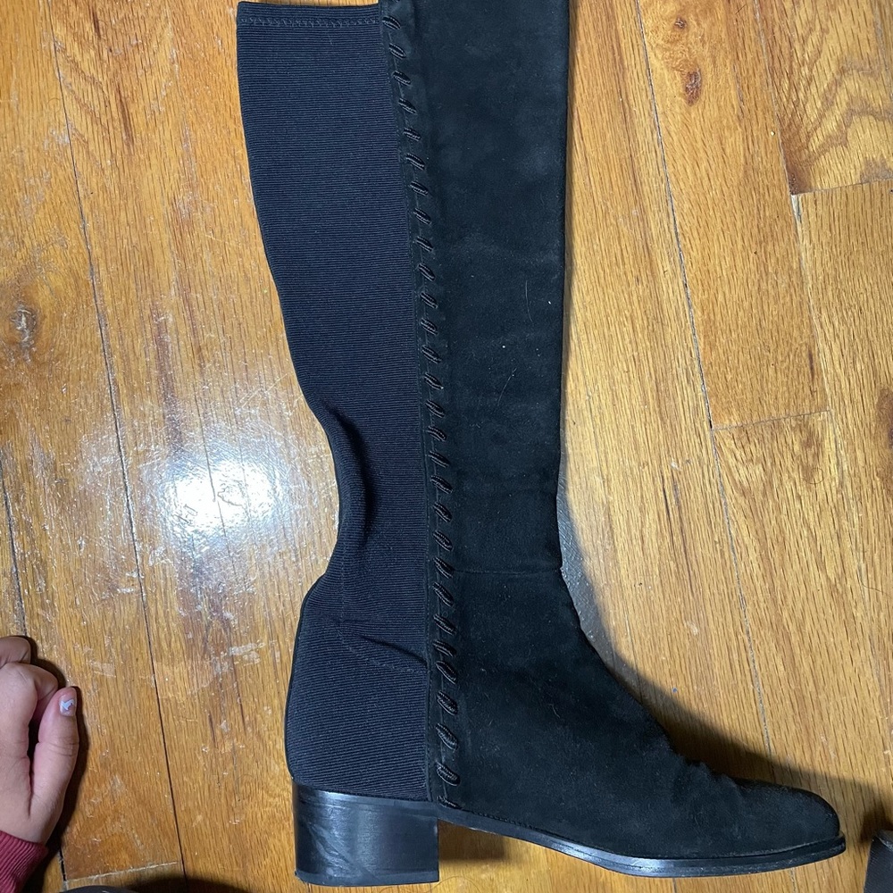 Stuart Weitzman Black Knee Length Boots